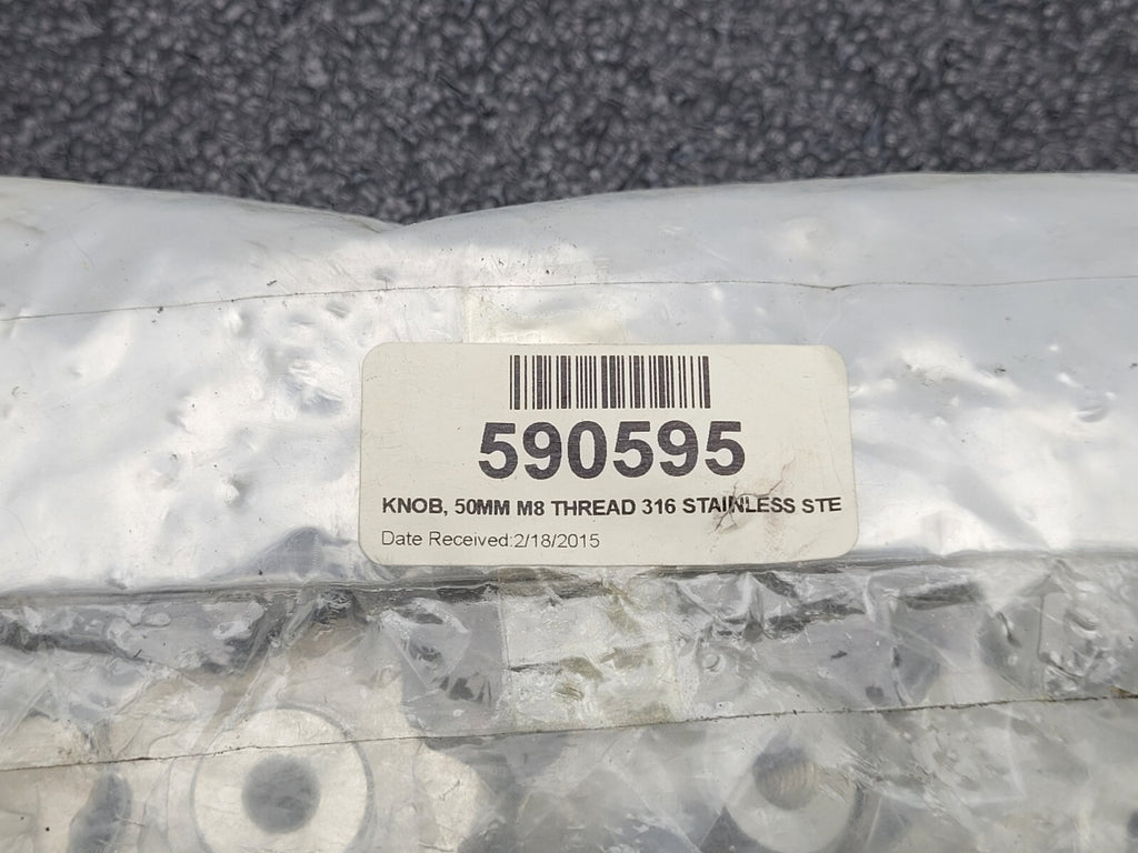Lot of  22x Stainless Steel 316 SS Five Point Star Hand Knob 50mm/M8 592595