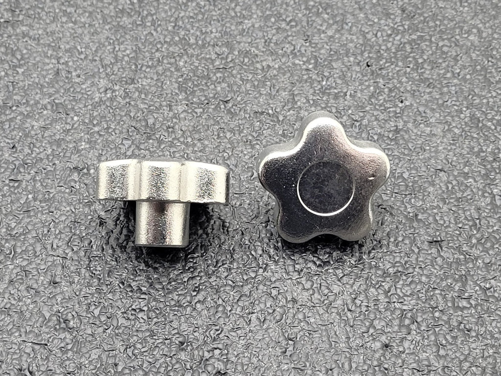Lot of  22x Stainless Steel 316 SS Five Point Star Hand Knob 50mm/M8 592595