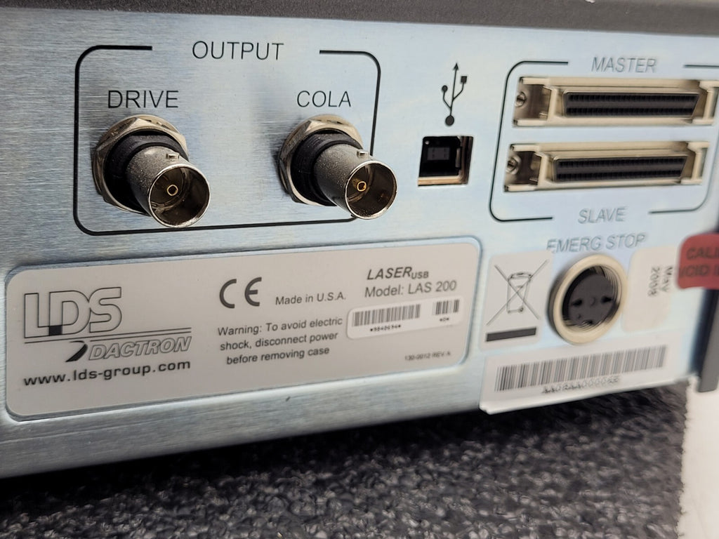 LDS Dactron LASER USB Vibration Shaker Control System LAS-200 Bruel & Kjaer