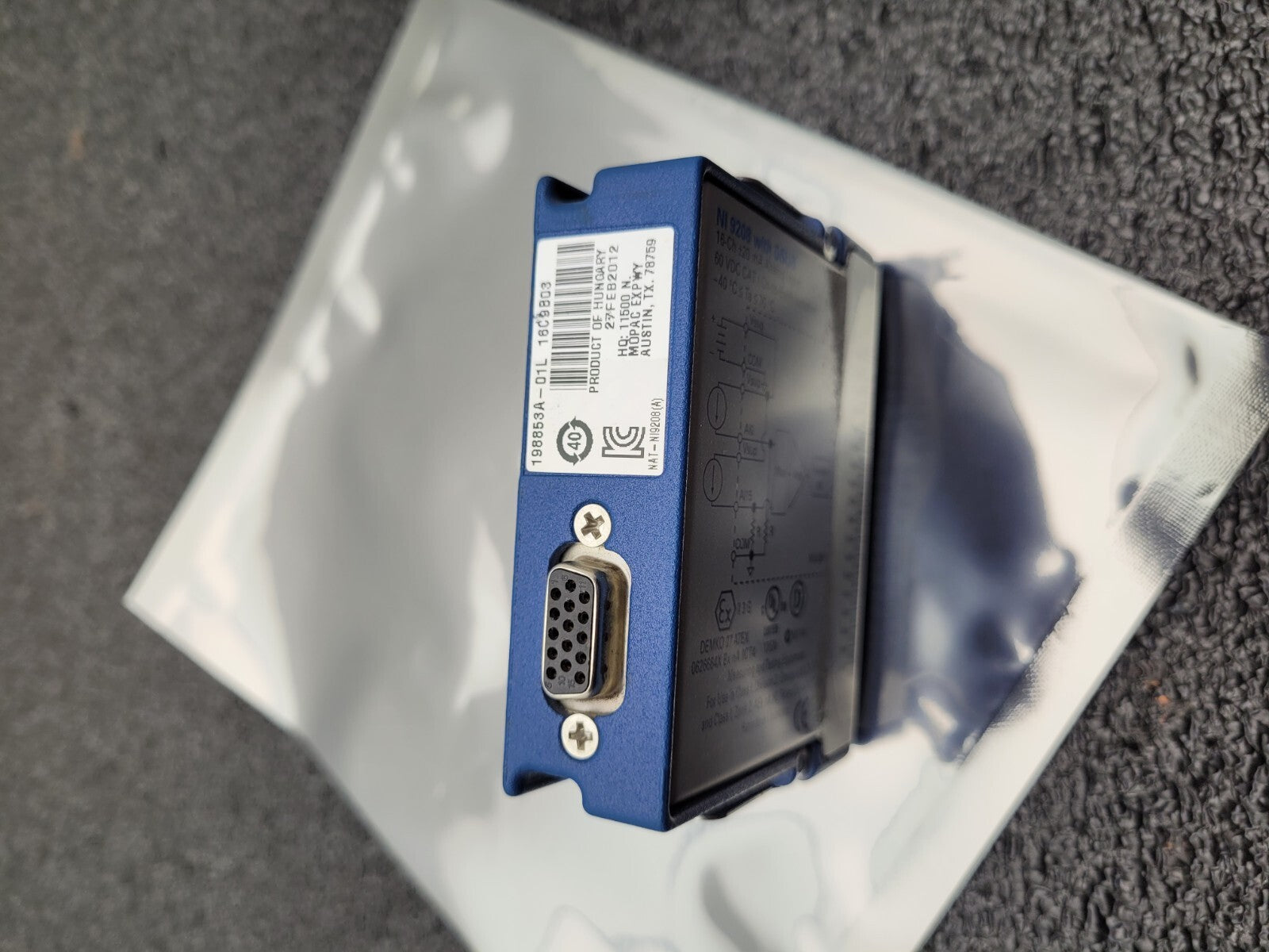 National Instrument NI-9208 16 Channel Analog input Module Passes Self Test