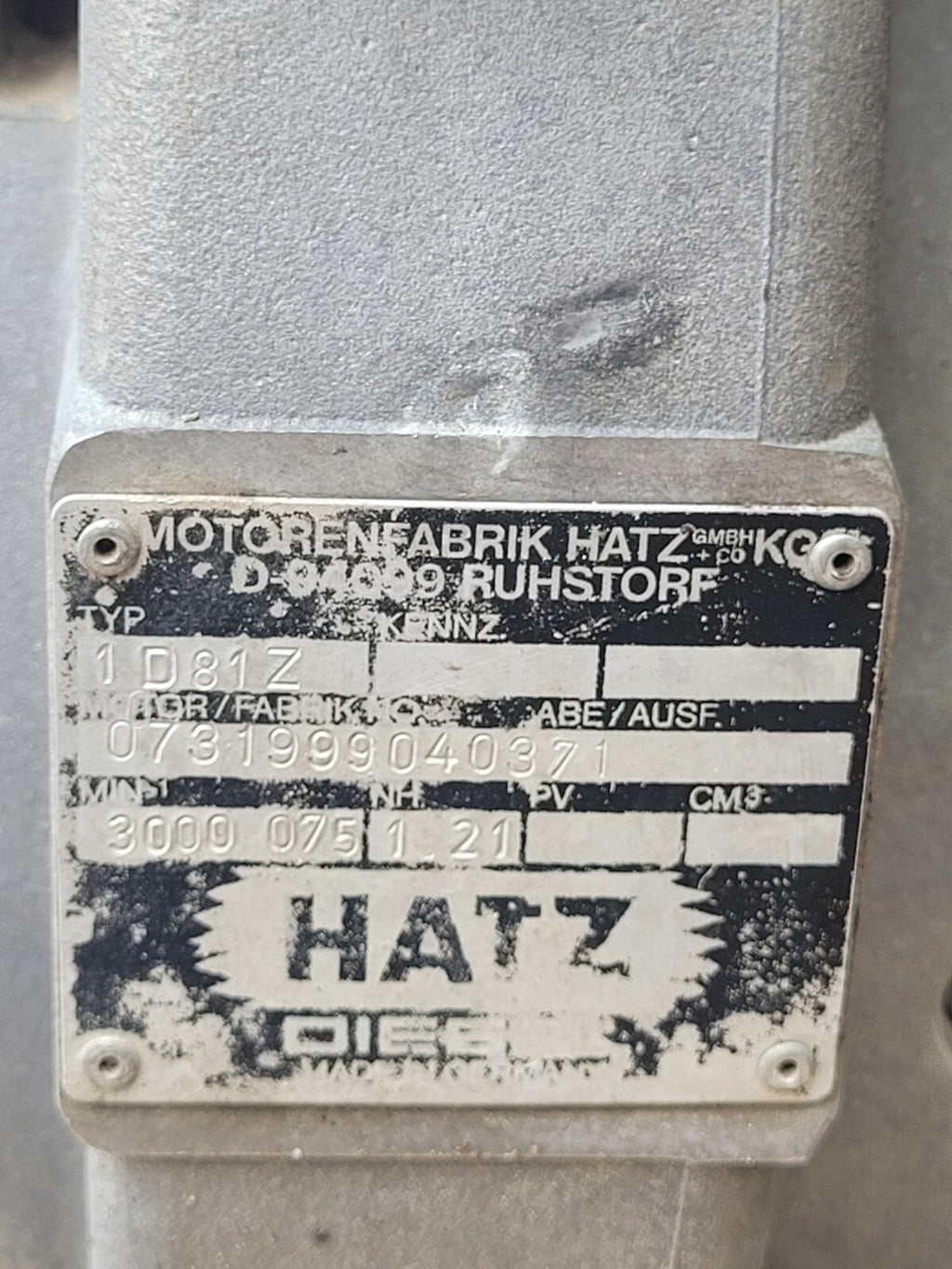 Hatz Diesel Supra Engine Lot of 3 Units 1D81Z Electric Start Parts or Repair