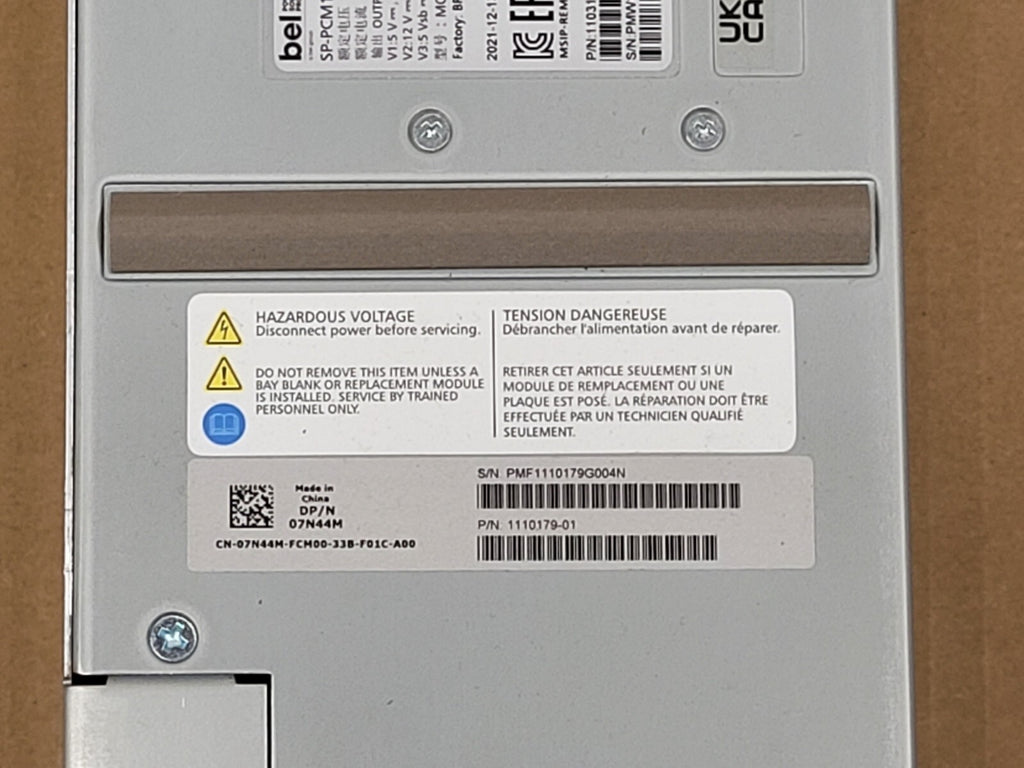 BEL POWER 2U Power Supply SP-PCM1-HE764-DC 764DC DELL 1103152-02 07N44M 48VDC IN