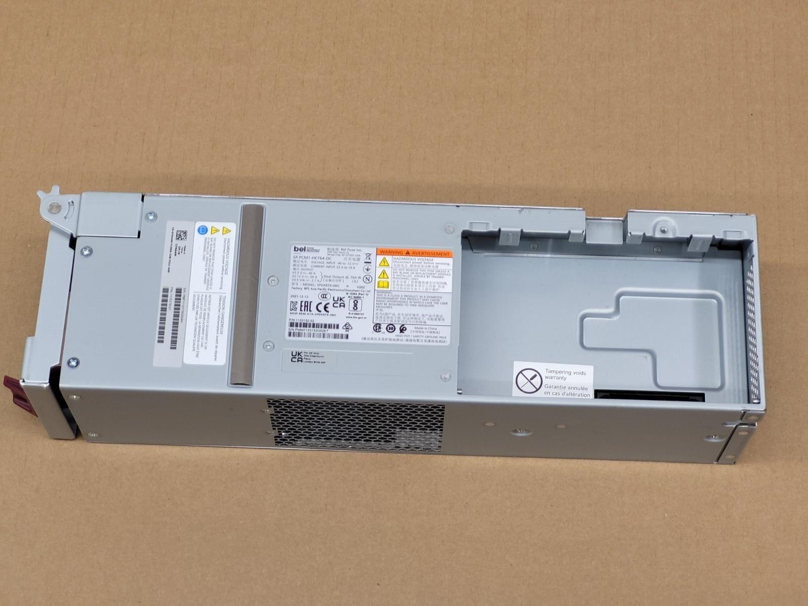 BEL POWER 2U Power Supply SP-PCM1-HE764-DC 764DC DELL 1103152-02 07N44M 48VDC IN