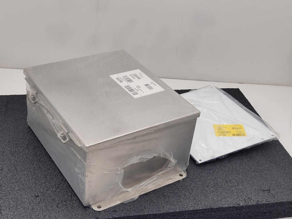 Hoffman A12106CHNFSS Junction Box NEMA 4X Hinged Cover Stainless Steel Type 304