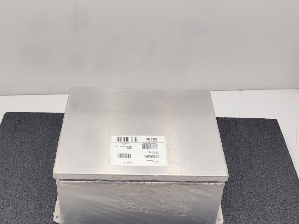 Hoffman A12106CHNFSS Junction Box NEMA 4X Hinged Cover Stainless Steel Type 304