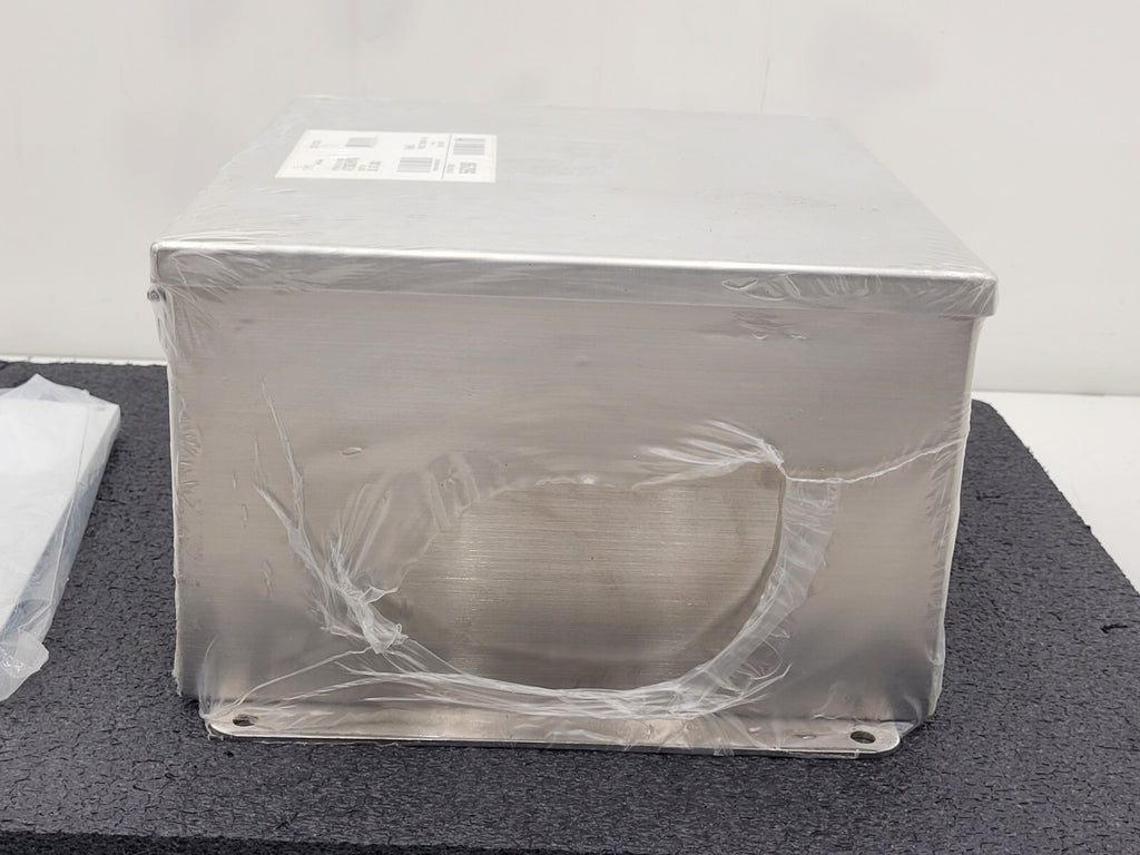 Hoffman A12106CHNFSS Junction Box NEMA 4X Hinged Cover Stainless Steel Type 304