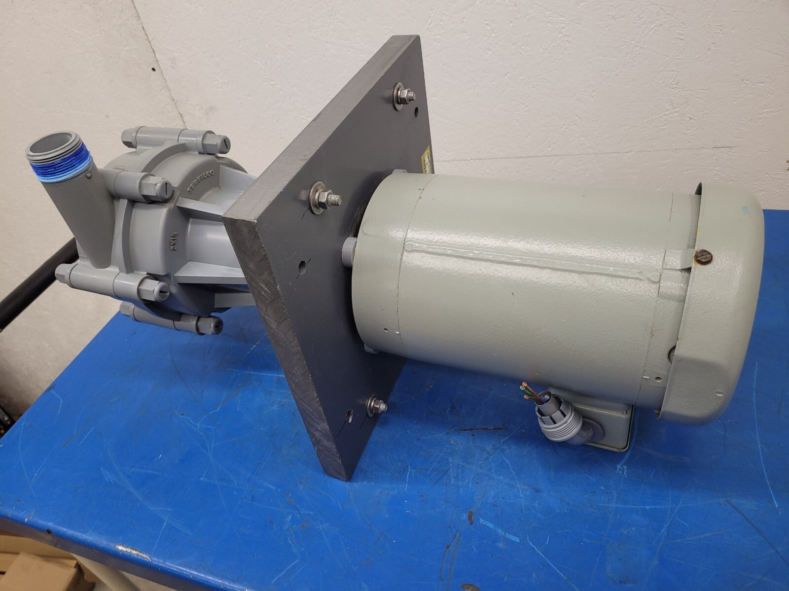 Surfilco NS-703046A Vertical Chemical Pump 2" - 1.5" 1.5HP 3PH Plastic Impeller