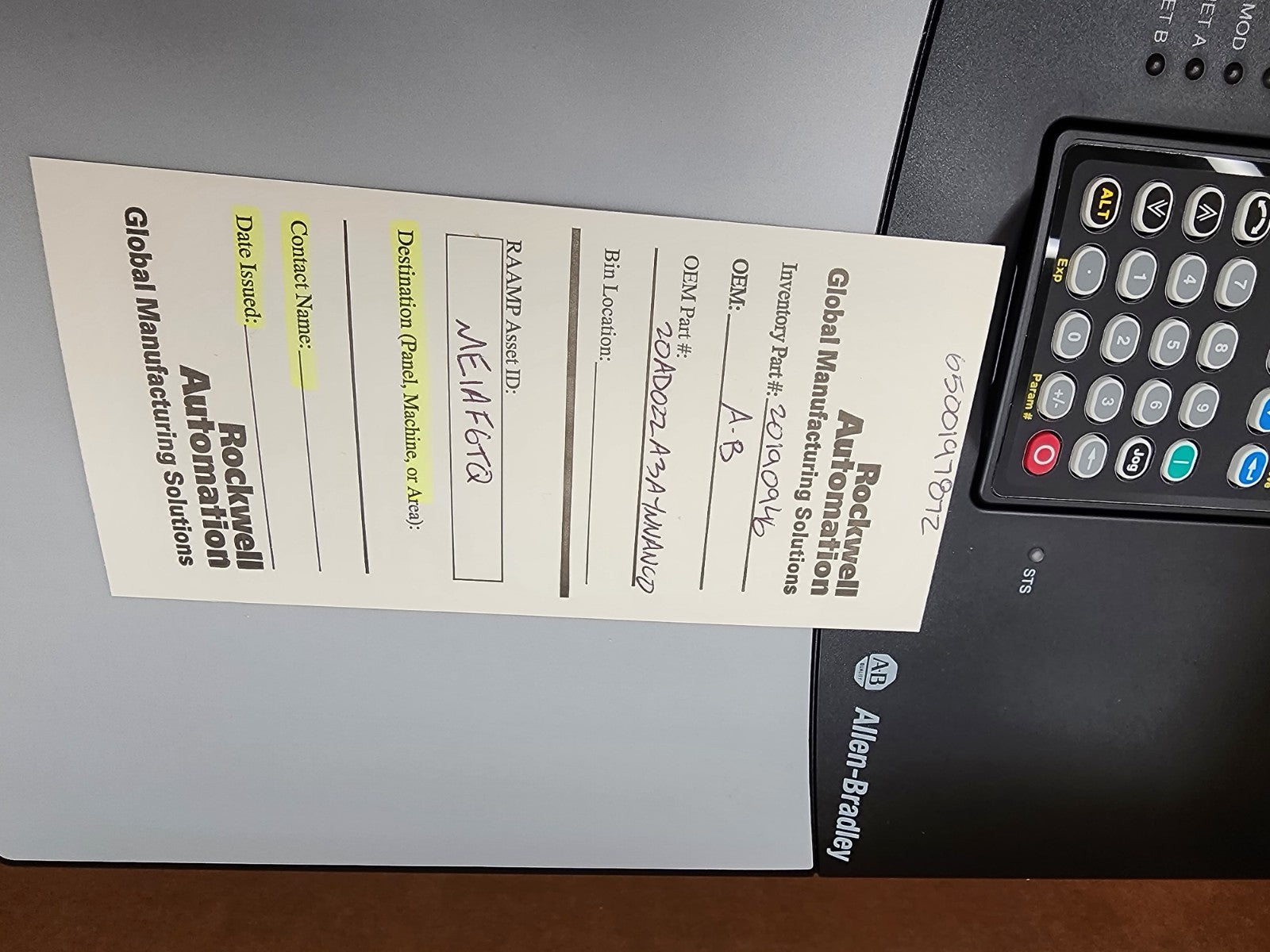 ALLEN BRADLEY POWERFLEX 70 AC DRIVE 432-528VAC 3 PH SER. A 20AD022A3AYNANCO