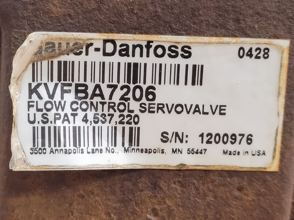 Sauer Danfoss Flow Control Hydraulic Servo Valve KVFBA5206 MCV116A1407