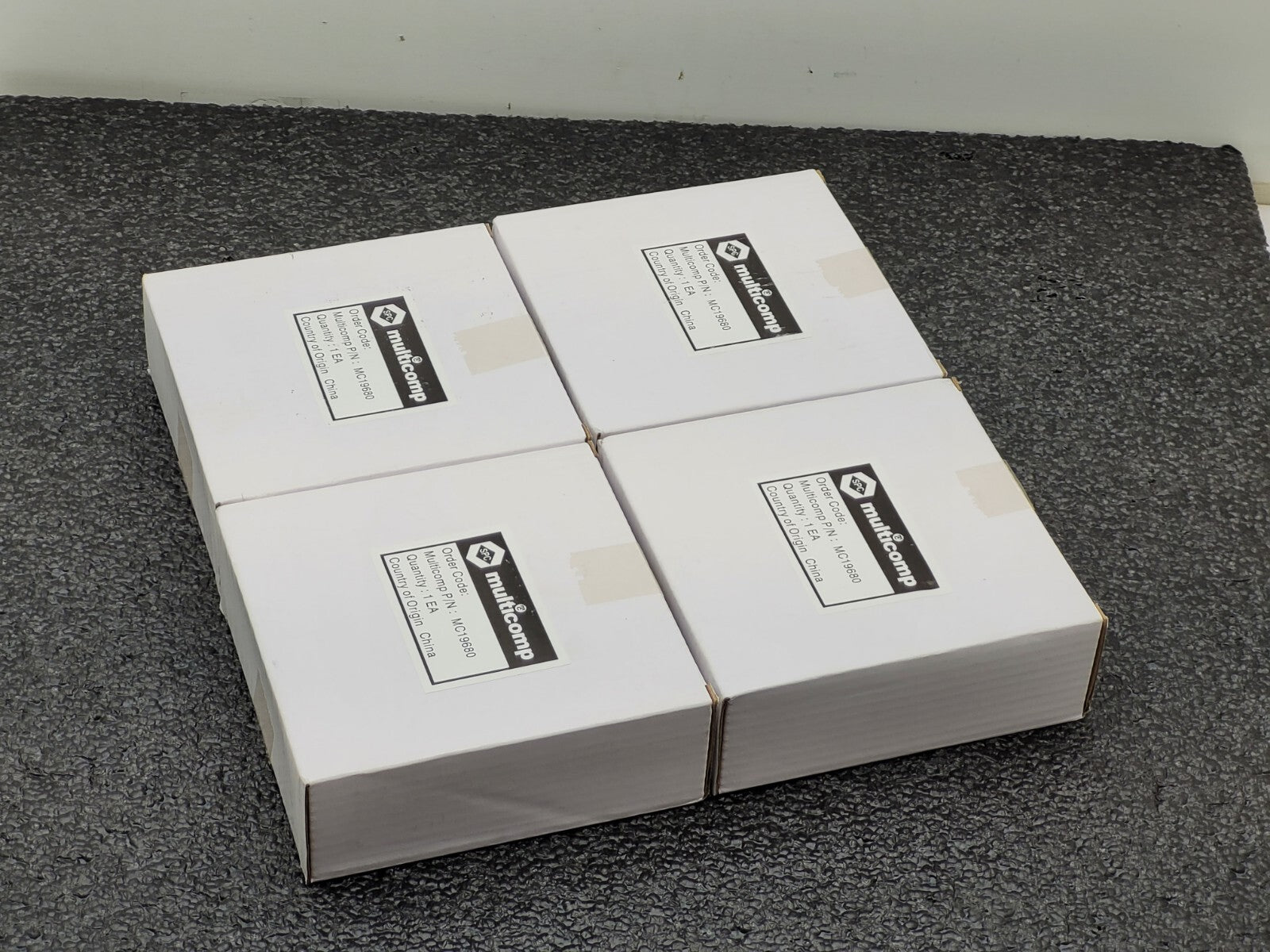 Lot of 4x SPC MULTICOMP MC19683 Axial Fan 115VAC 0.26/0.24A.