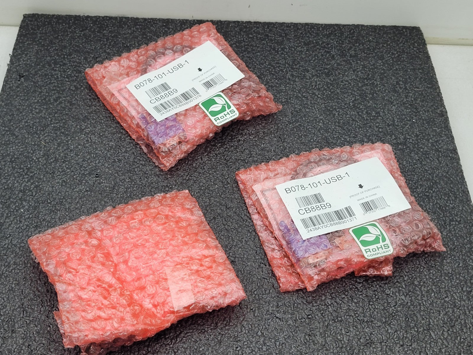 Lot of 3x  TRIPP-LITE USB Server Interface Unit RJ485 to VGA+USBA B078-101-USB-1