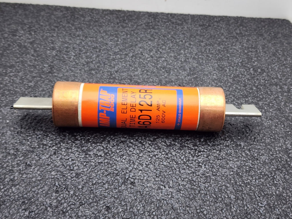 Lot of 3x FERRAZ Shawmut A6D125R FUSE 600V, 125AMP HRC type fuse