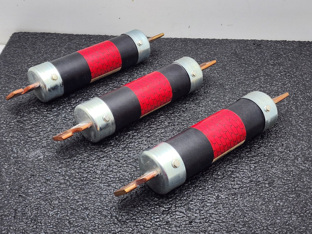 Lot of 3  Bussmann  LPS-RK-125  time delay current - limiting fuse.