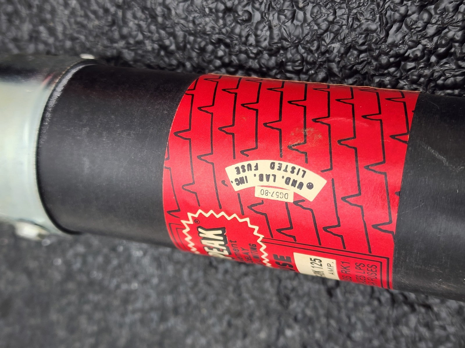 Lot of 3  Bussmann  LPS-RK-125  time delay current - limiting fuse.