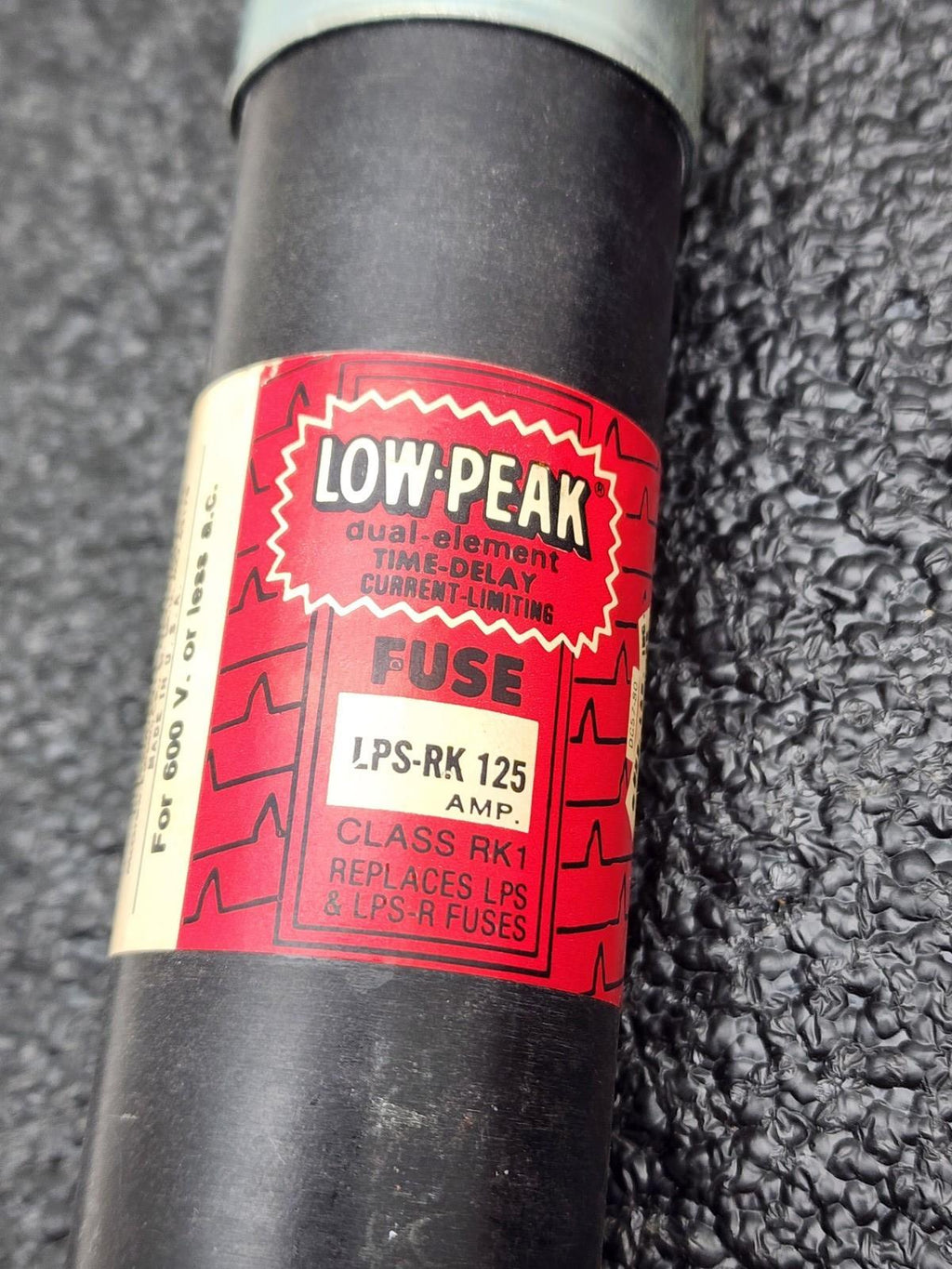 Lot of 3  Bussmann  LPS-RK-125  time delay current - limiting fuse.