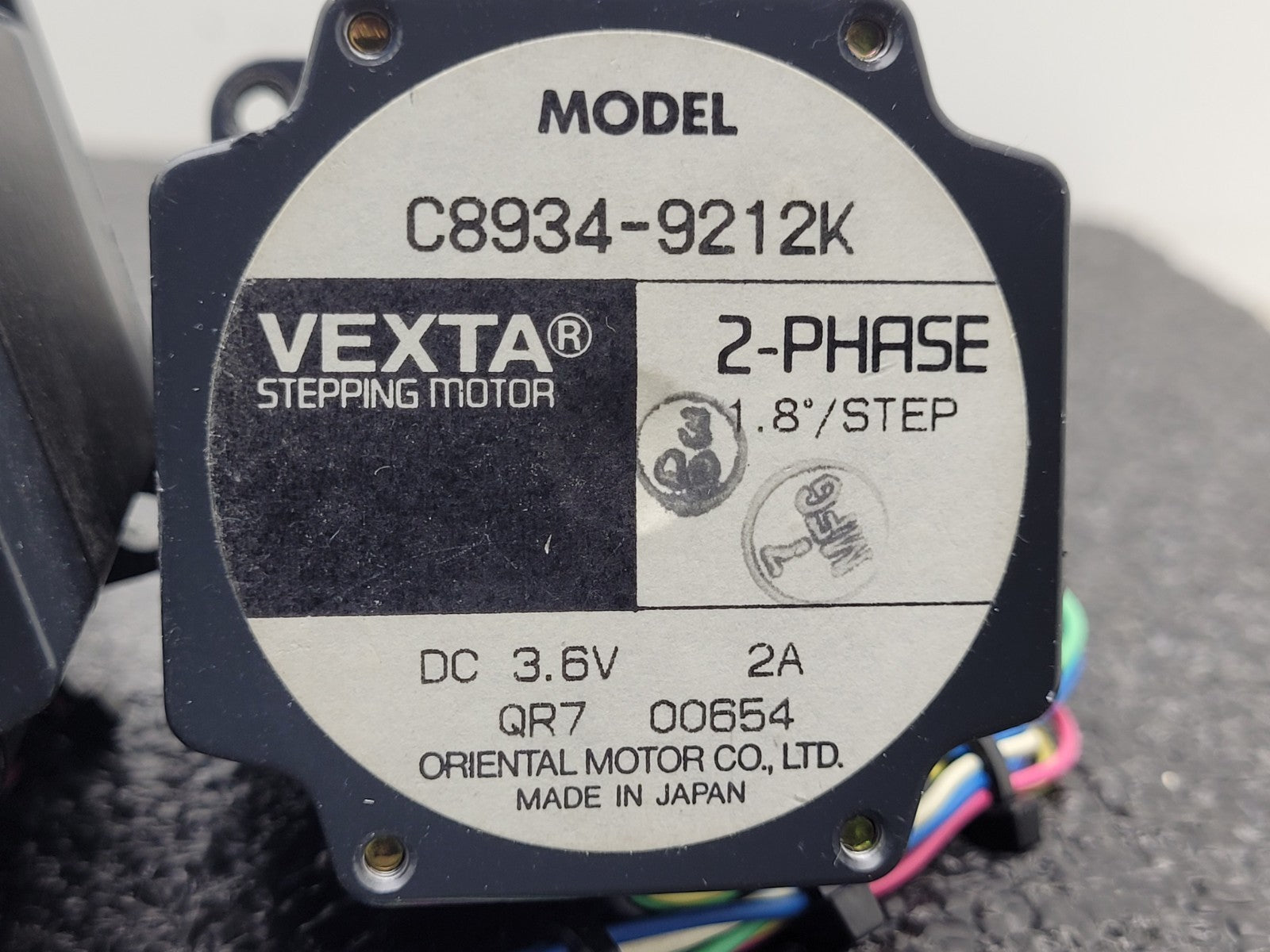Lot of 5x VEXTA 2-PHASE STEPPING MOTOR C8934-9212K and PK245-01AA-C11