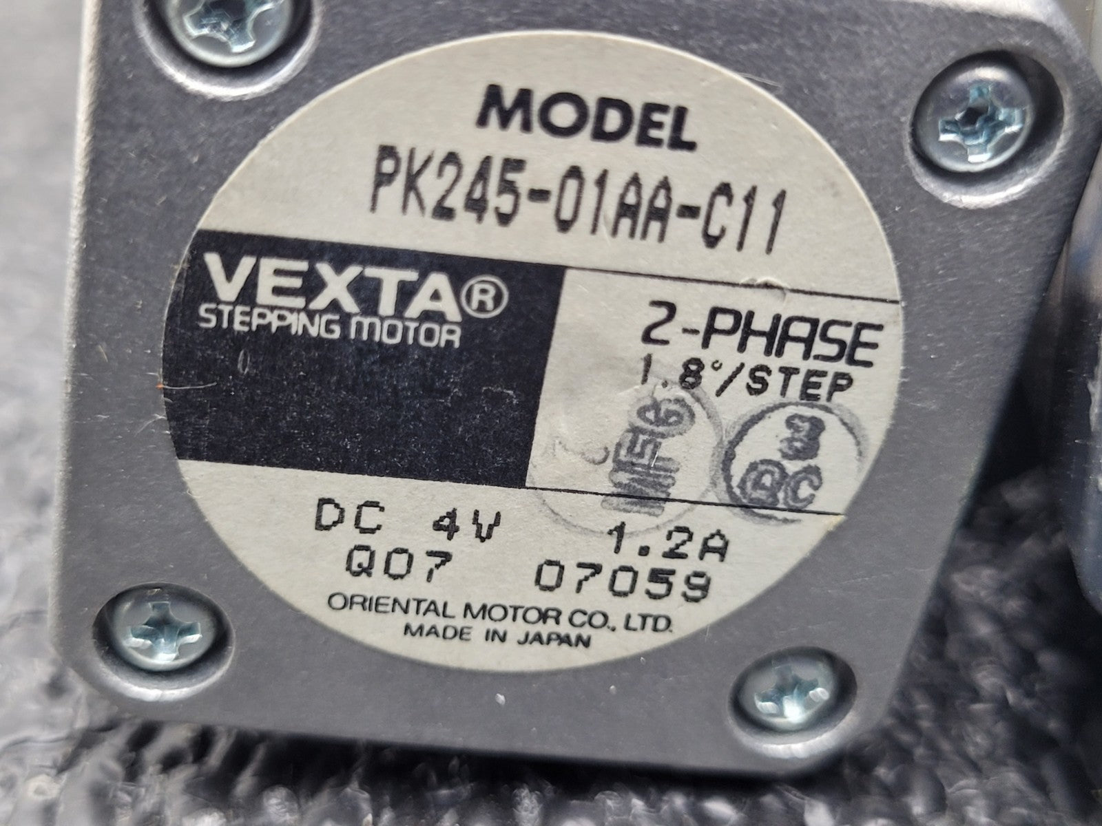 Lot of 5x VEXTA 2-PHASE STEPPING MOTOR C8934-9212K and PK245-01AA-C11