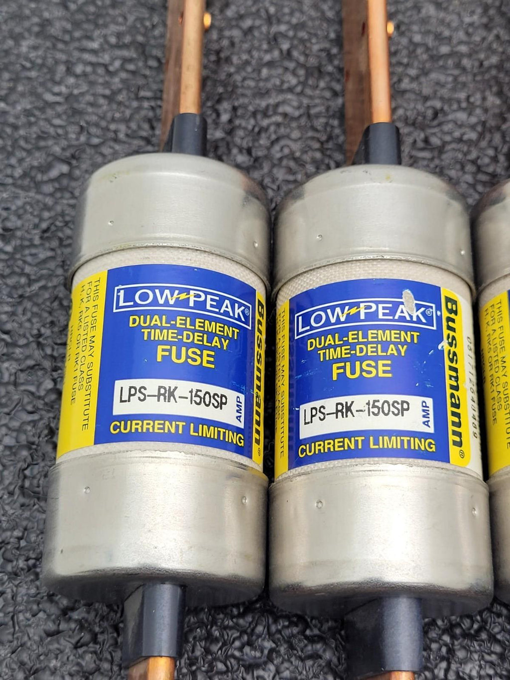 Lot 0f 8- LPS-RK-150SP Bussmann 150 Amp   DUAL - ELEMANT , TIME - DELAY Fuse.