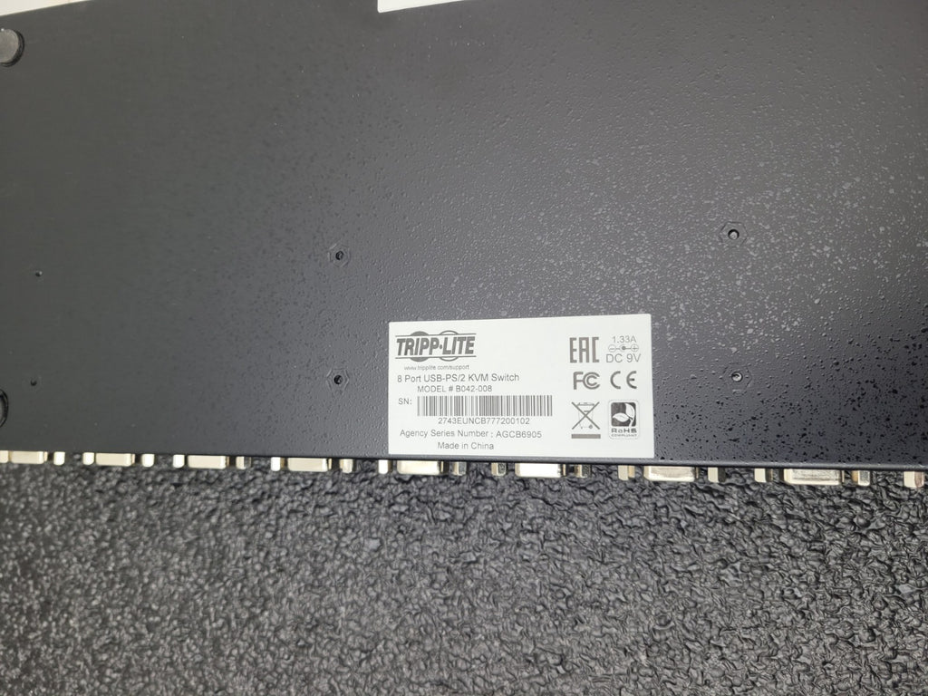 Lot of 3x Tripp Lite B042-008 8 Port USB PS2 Rack-Mountable KVM Switch