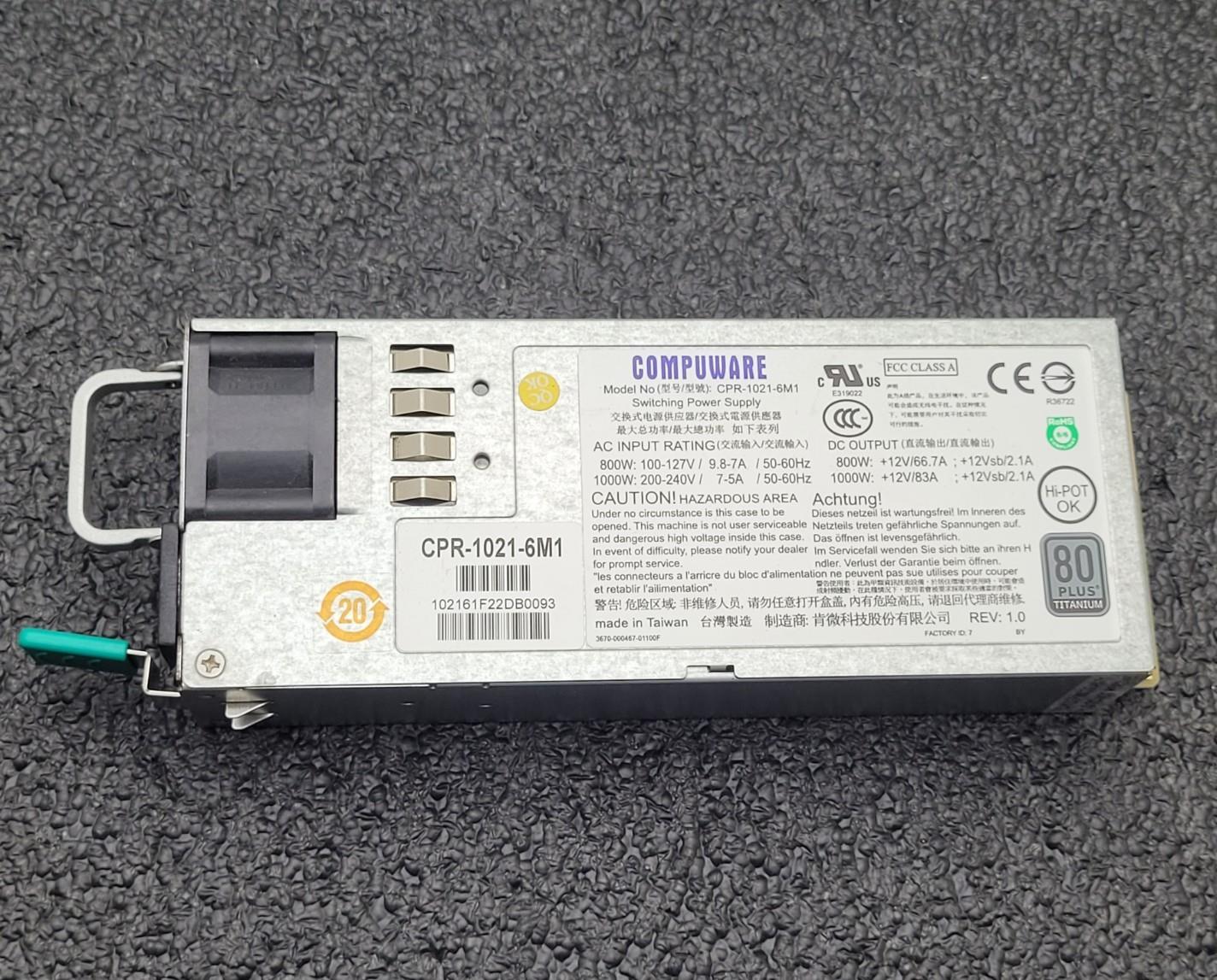 Compuware Switching Power Supply CPR-1021-6M1