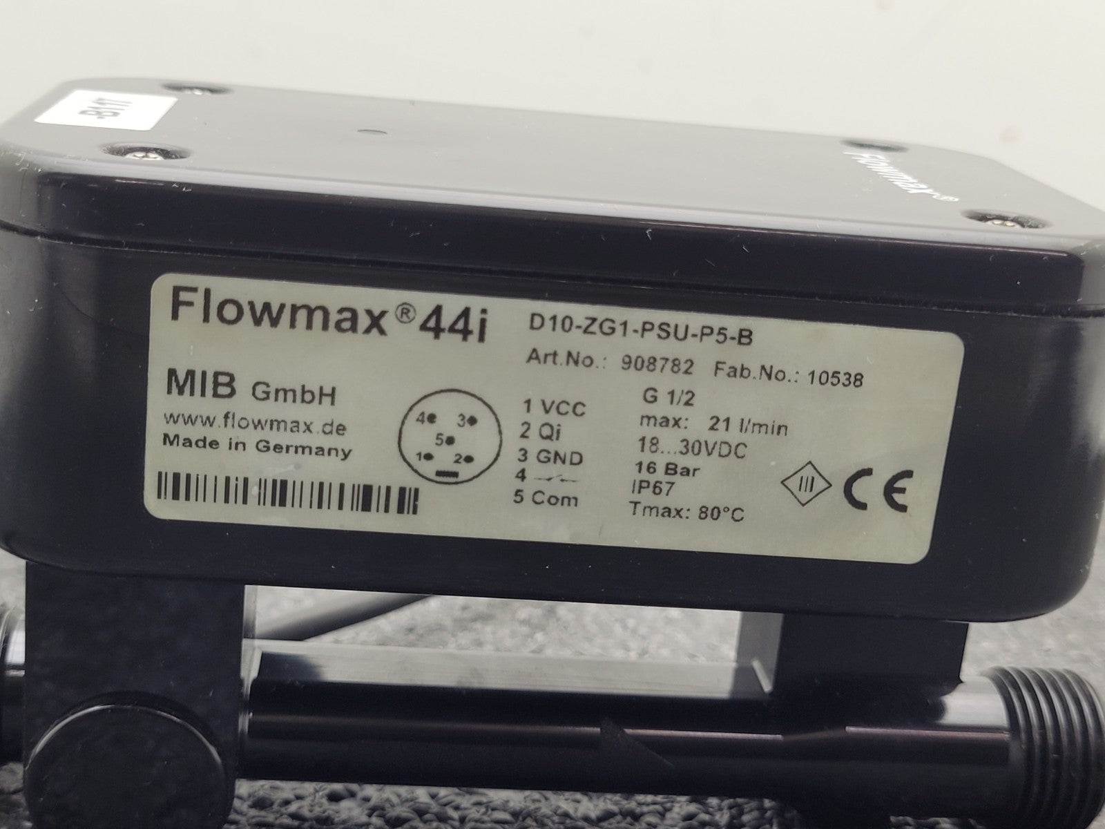 FlowMax 44i D10-ZG1-PSU-P5-B Ultrasonic Flow Meter 21/min 908782