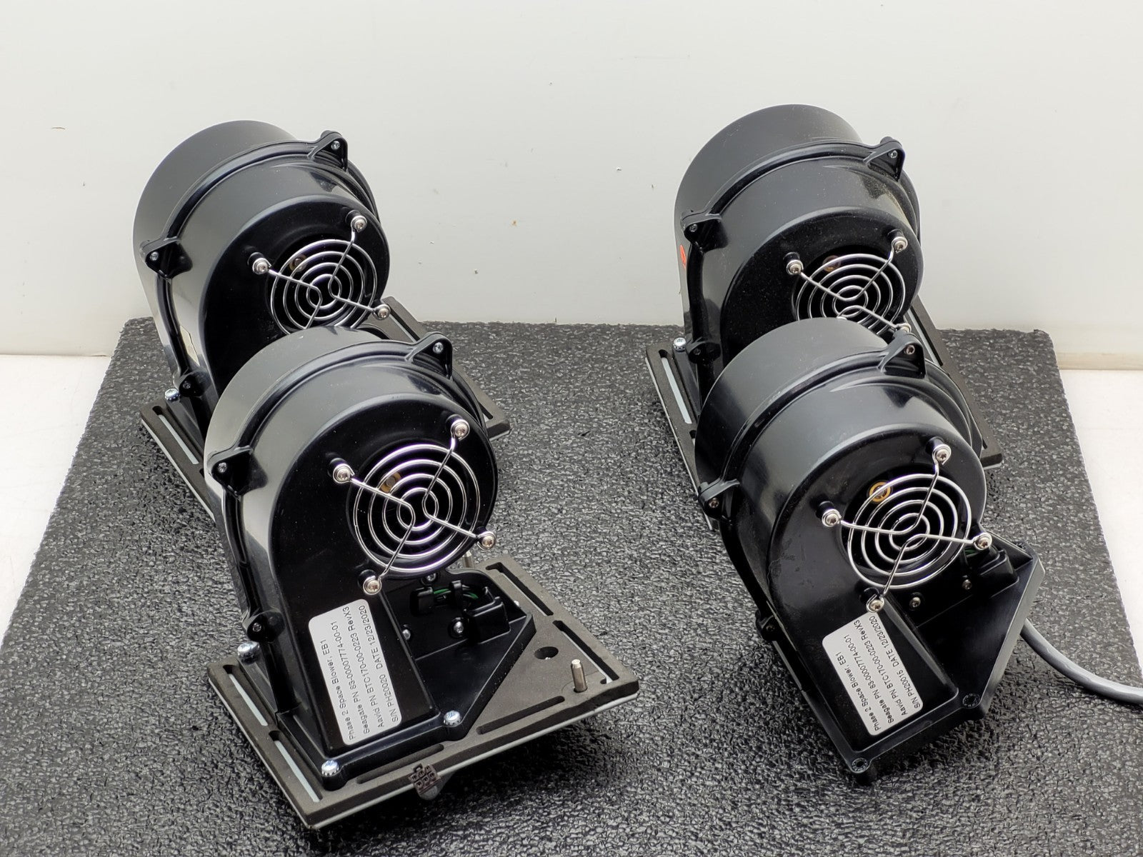 Lot of 4 Squirrel Cage Dual Sided Motor Cooling Fan Phase 2 Space Blower EB1 (B)