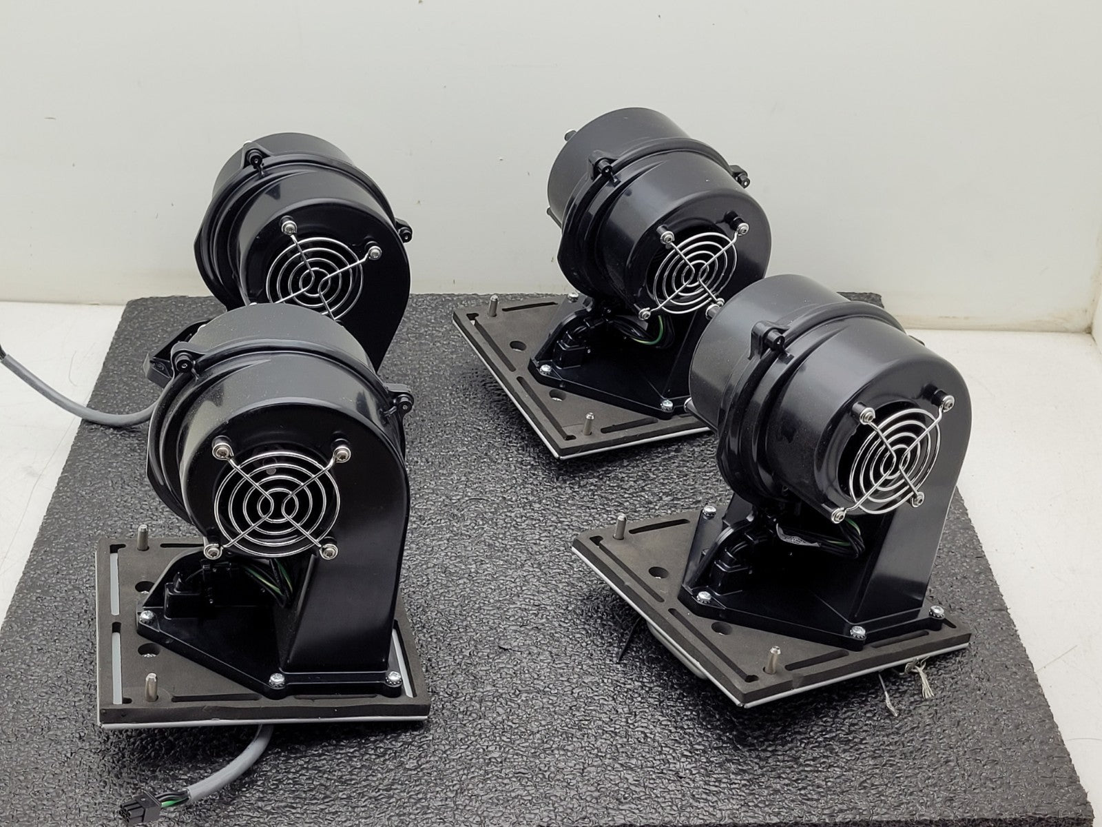 Lot of 4 Squirrel Cage Dual Sided Motor Cooling Fan Phase 2 Space Blower EB1 (B)