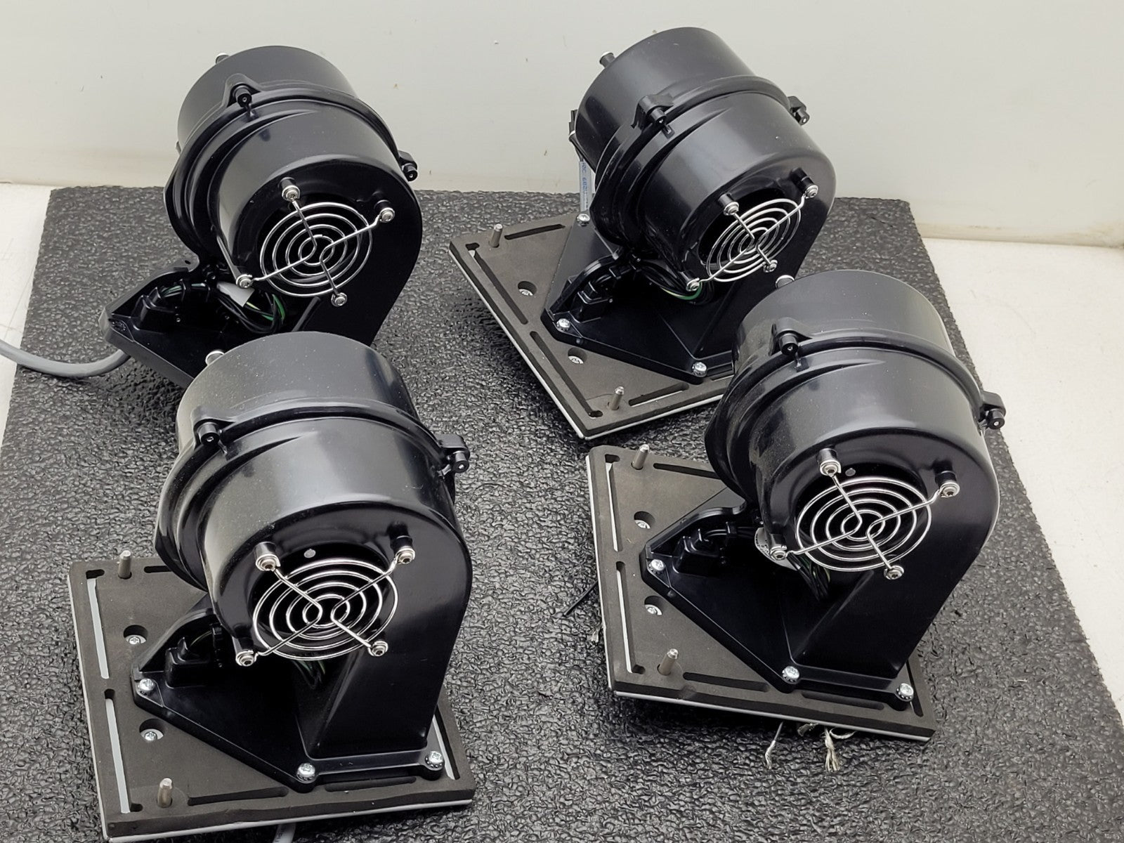 Lot of 4 Squirrel Cage Dual Sided Motor Cooling Fan Phase 2 Space Blower EB1 (B)