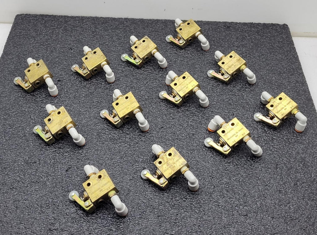 Lot of 12x Humphrey TAC2 Pnuematic Pressure Button Press Roller Arm Air Valve 34
