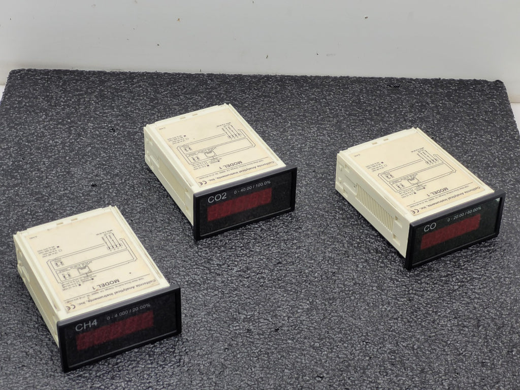 Lot of 3 California Analytical Instruments Model 1 CH4 CO CO2  Analyzer