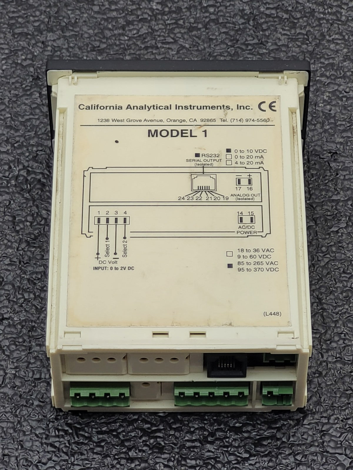 Lot of 3 California Analytical Instruments Model 1 CH4 CO CO2  Analyzer