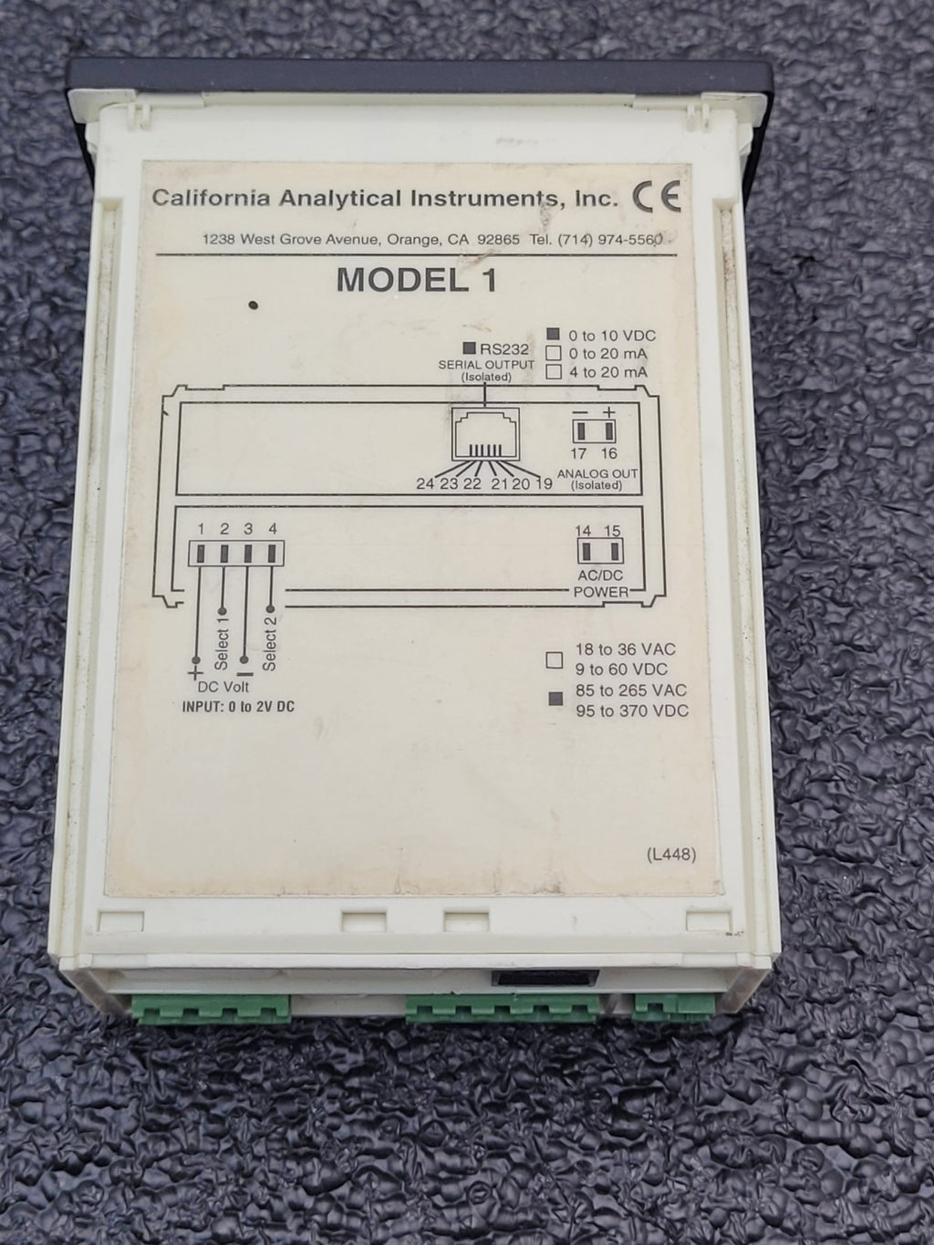 Lot of 3 California Analytical Instruments Model 1 CH4 CO CO2  Analyzer