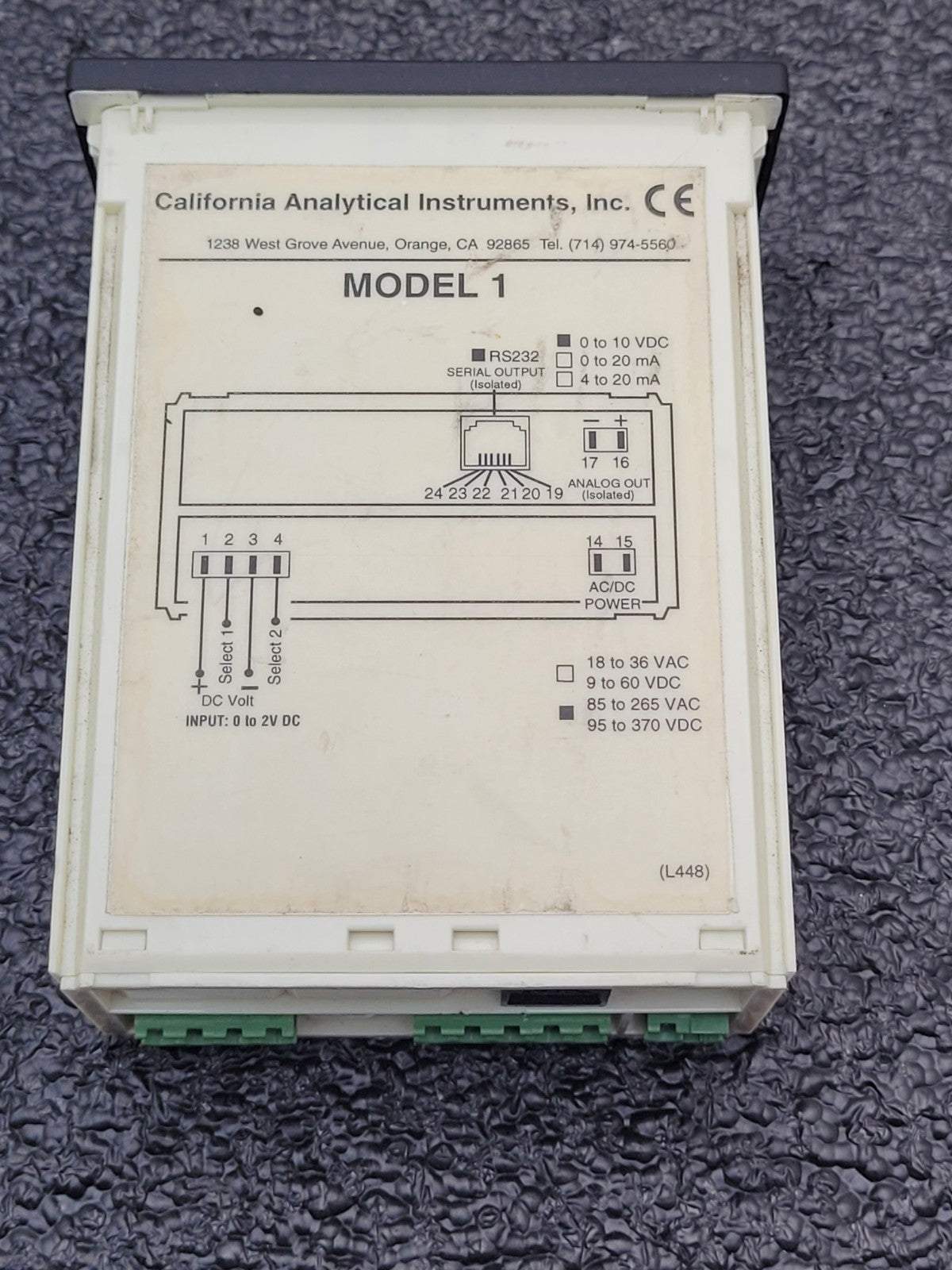 Lot of 3 California Analytical Instruments Model 1 CH4 CO CO2  Analyzer