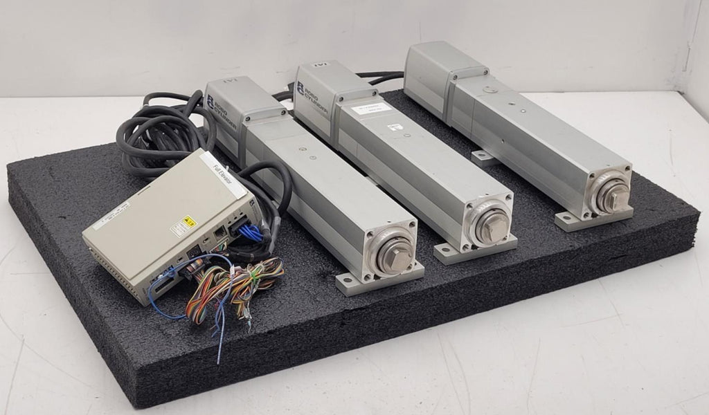 3x IAI Robo Cylinder RC-RMA-L-150-S-B-F T-AQ Linear Actuator 100mm Stroke 24V