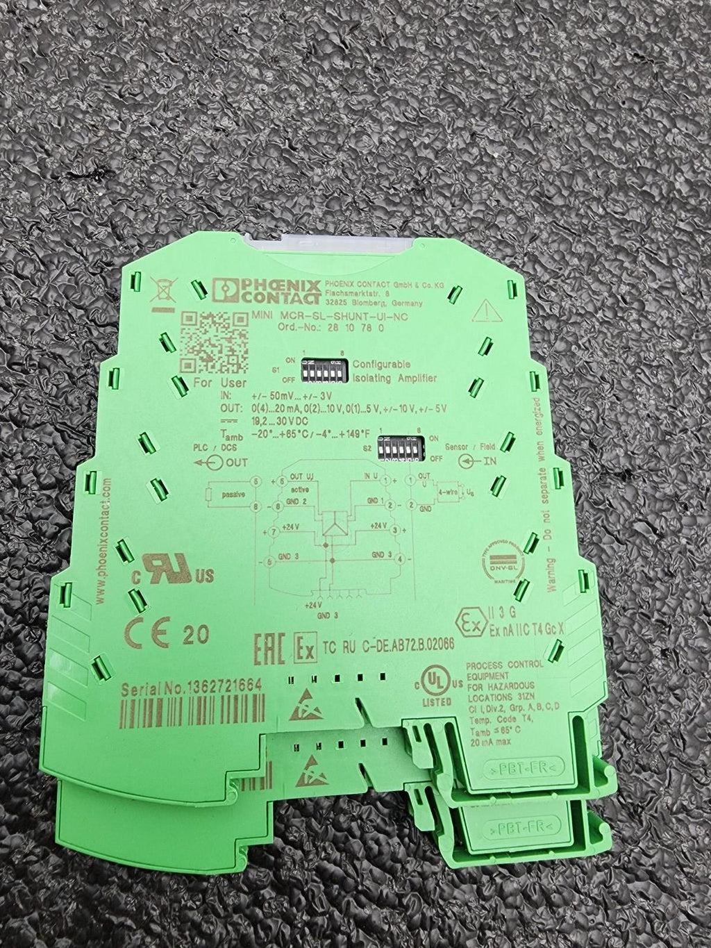 Lot Of 2 Phoenix Contact Isolation Amplifier MINI MCR-SL-SHUNT-UI-NC 2810780