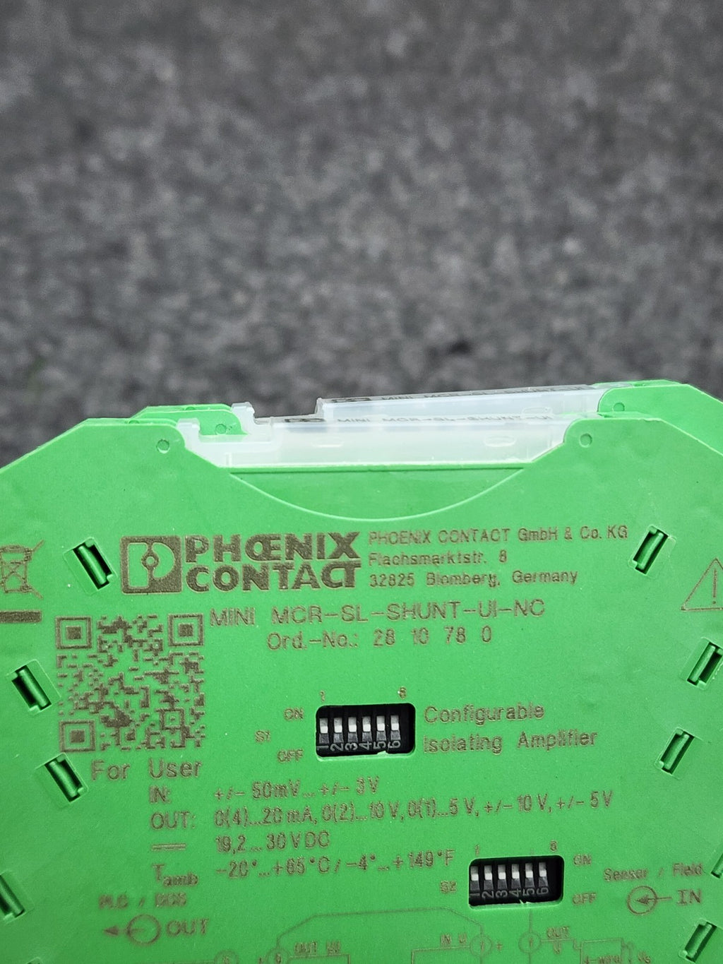 Lot Of 2 Phoenix Contact Isolation Amplifier MINI MCR-SL-SHUNT-UI-NC 2810780