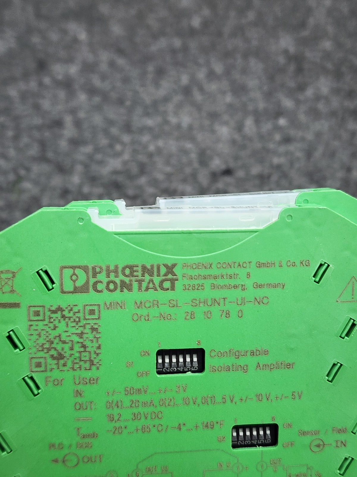 Lot Of 2 Phoenix Contact Isolation Amplifier MINI MCR-SL-SHUNT-UI-NC 2810780