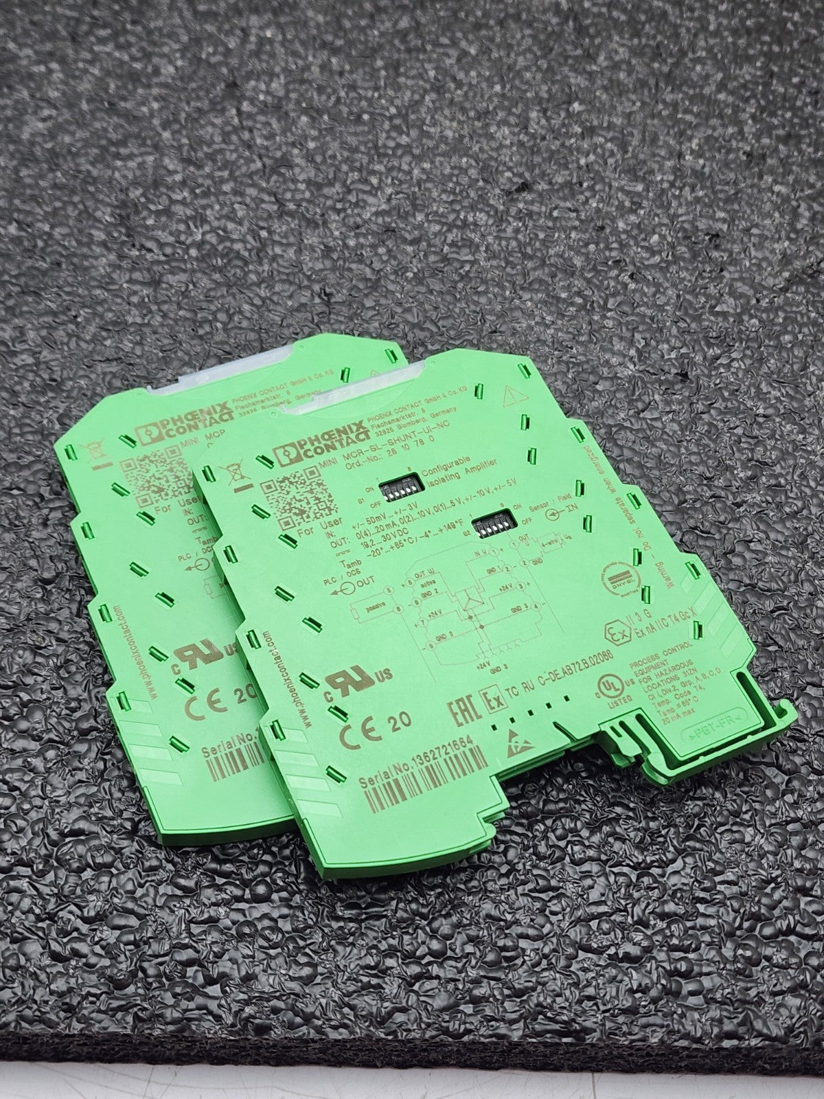 Lot Of 2 Phoenix Contact Isolation Amplifier MINI MCR-SL-SHUNT-UI-NC 2810780