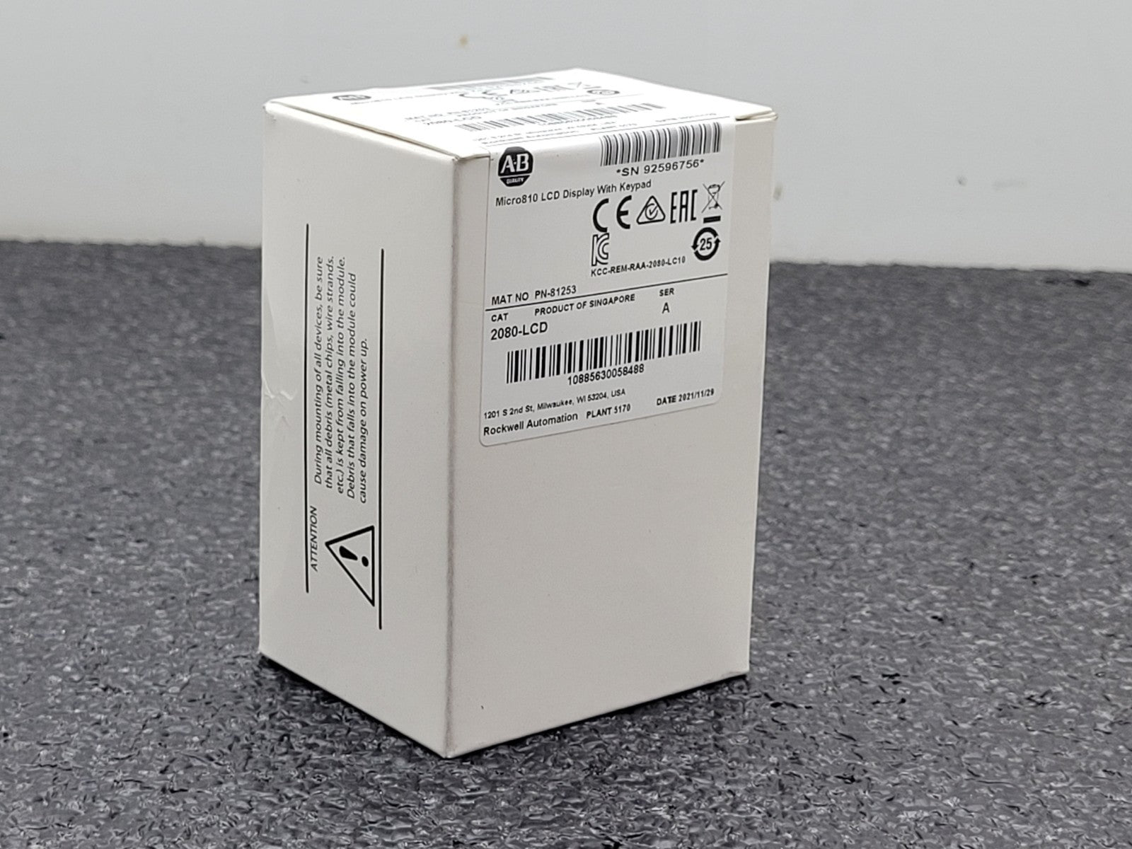 Allen Bradley 2080-LCD Micro810 Controller Display 2080LCD