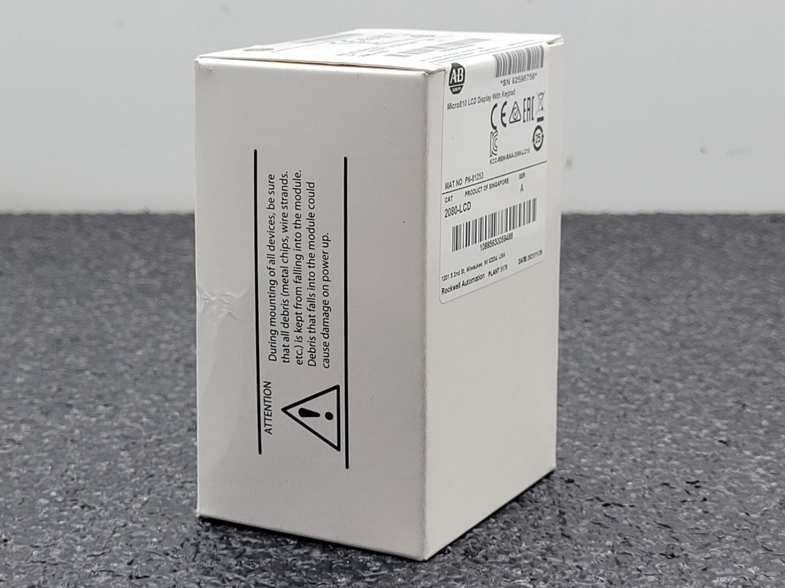 Allen Bradley 2080-LCD Micro810 Controller Display 2080LCD