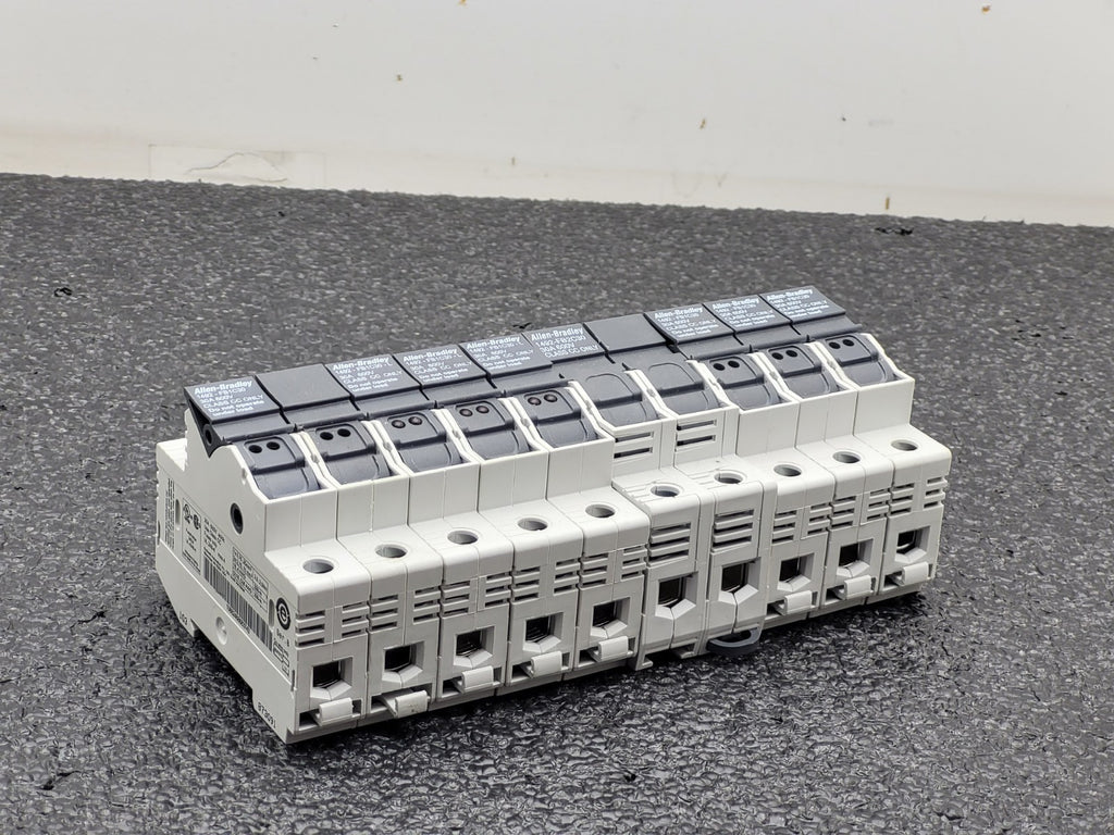 Lot of 9 ALLEN BRADLEY 1492-FB1C30-L 30A 600V  1P 200K DINRAIL FUSIBLE 1x FB2C30