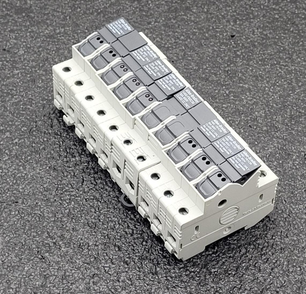 Lot of 9 ALLEN BRADLEY 1492-FB1C30-L 30A 600V  1P 200K DINRAIL FUSIBLE 1x FB2C30