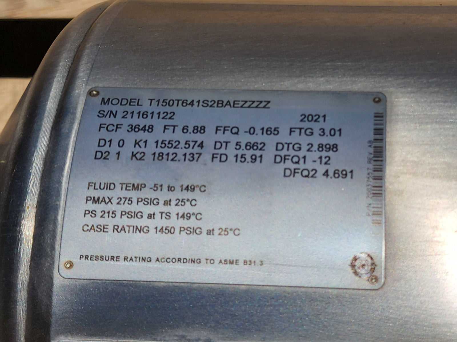 Emerson Micro Motion T-Series Coriolis Flow Meter Strait Tube Full 1.5 Bore T150