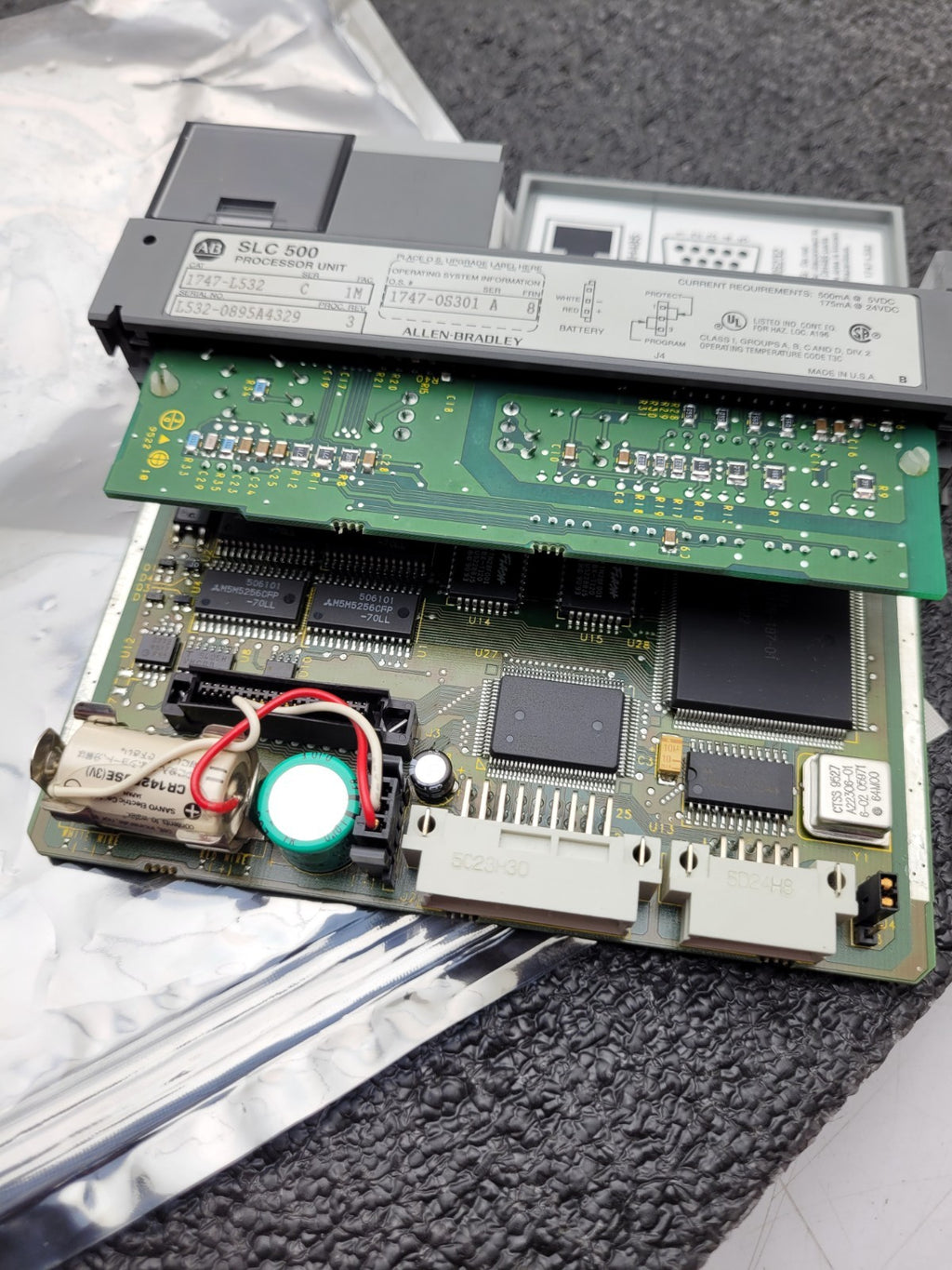 Allen Bradley 1747-L532 Ser C Processor Unit PROC REV. 3 1747-OS301 Ser A FRN 8