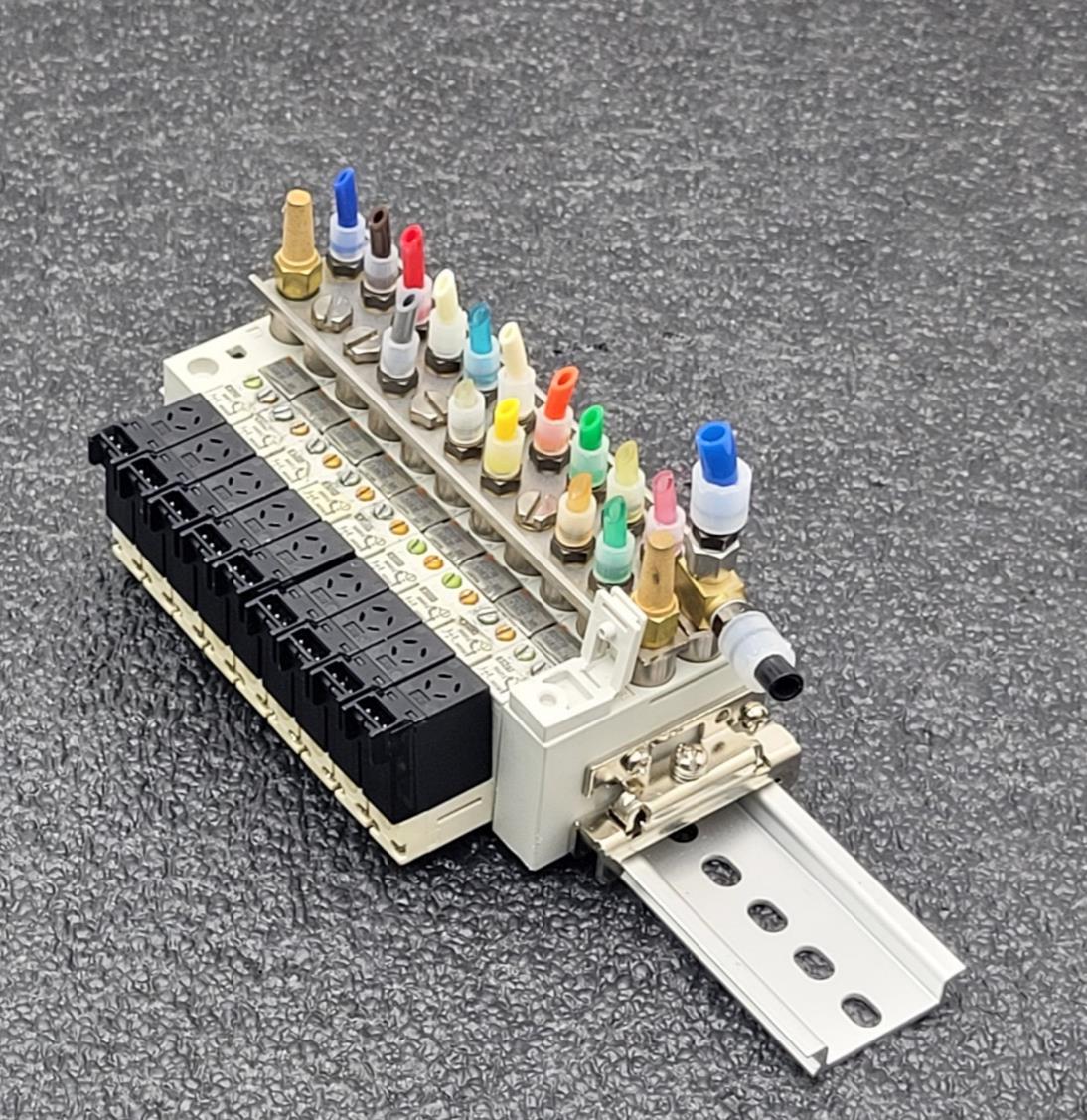 SMC (x9) VQ1270-5MOB-M5 Solenoid Valve Assembly Manifold