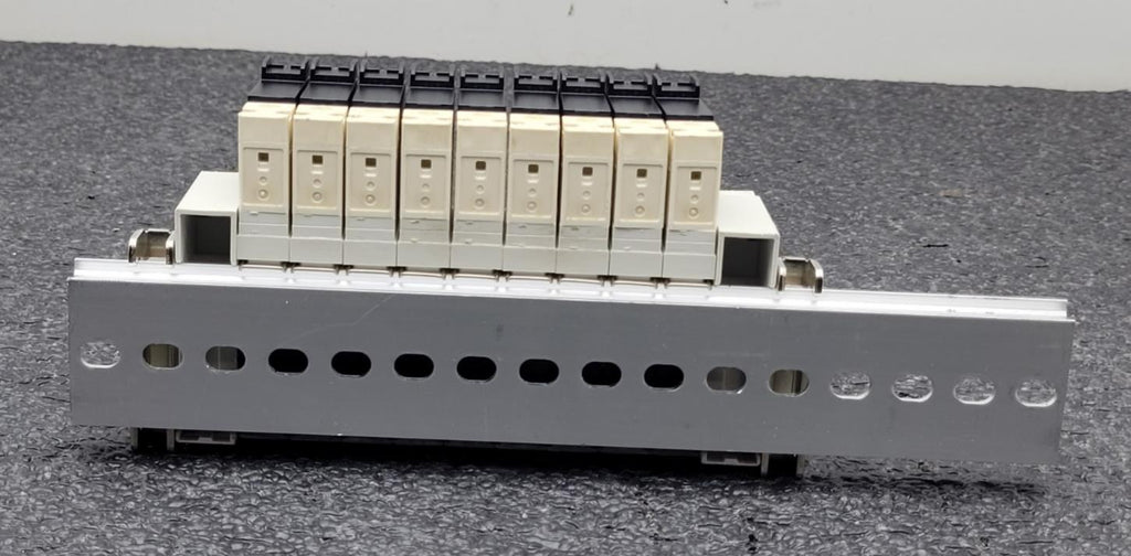 SMC (x9) VQ1270-5MOB-M5 Solenoid Valve Assembly Manifold