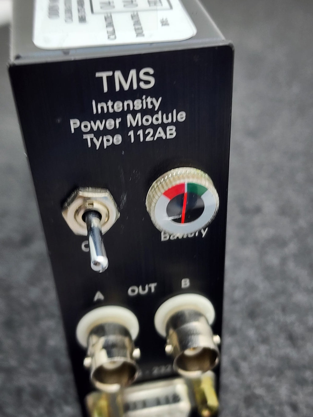 TMS Intensity Power Module 112AB Probe Input Dual BNC Output Battery Pack Option