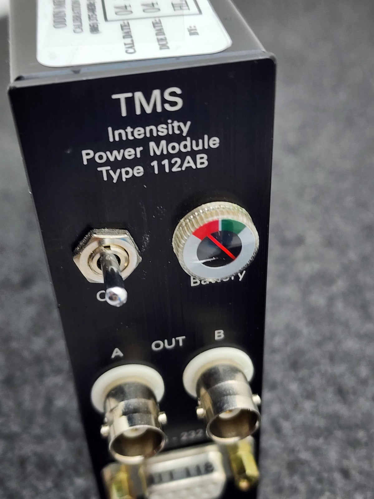 TMS Intensity Power Module 112AB Probe Input Dual BNC Output Battery Pack Option
