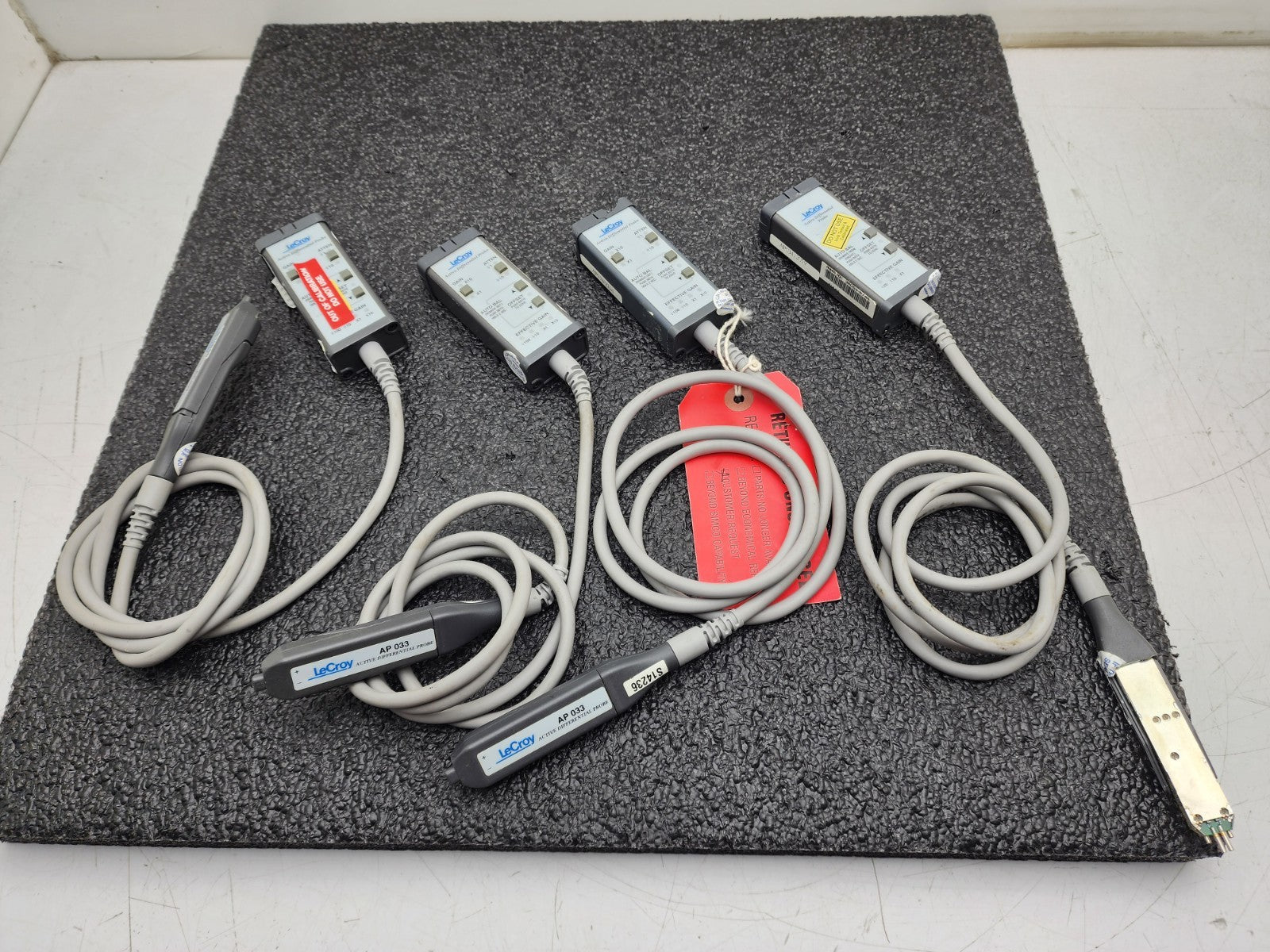 Lot of 4x LeCroy AP033 AP034 Active Differential Probe For Parts or Repair