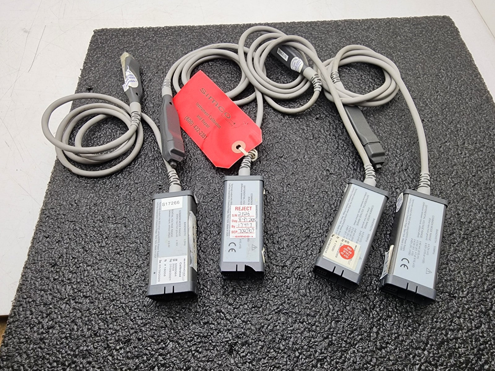 Lot of 4x LeCroy AP033 AP034 Active Differential Probe For Parts or Repair